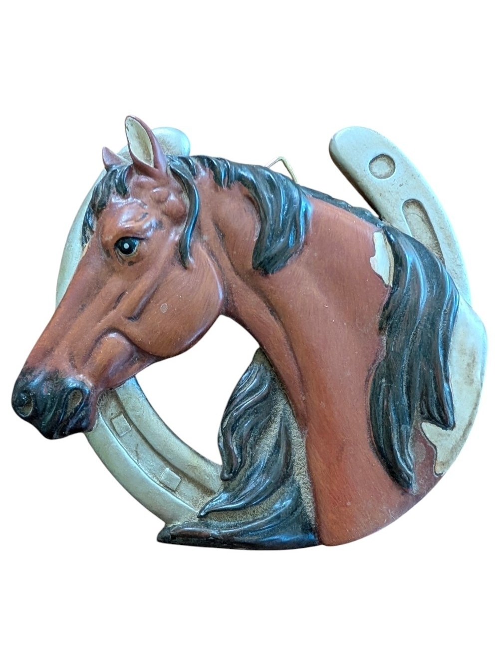 Horse Head & Horseshoe Wall Plaque